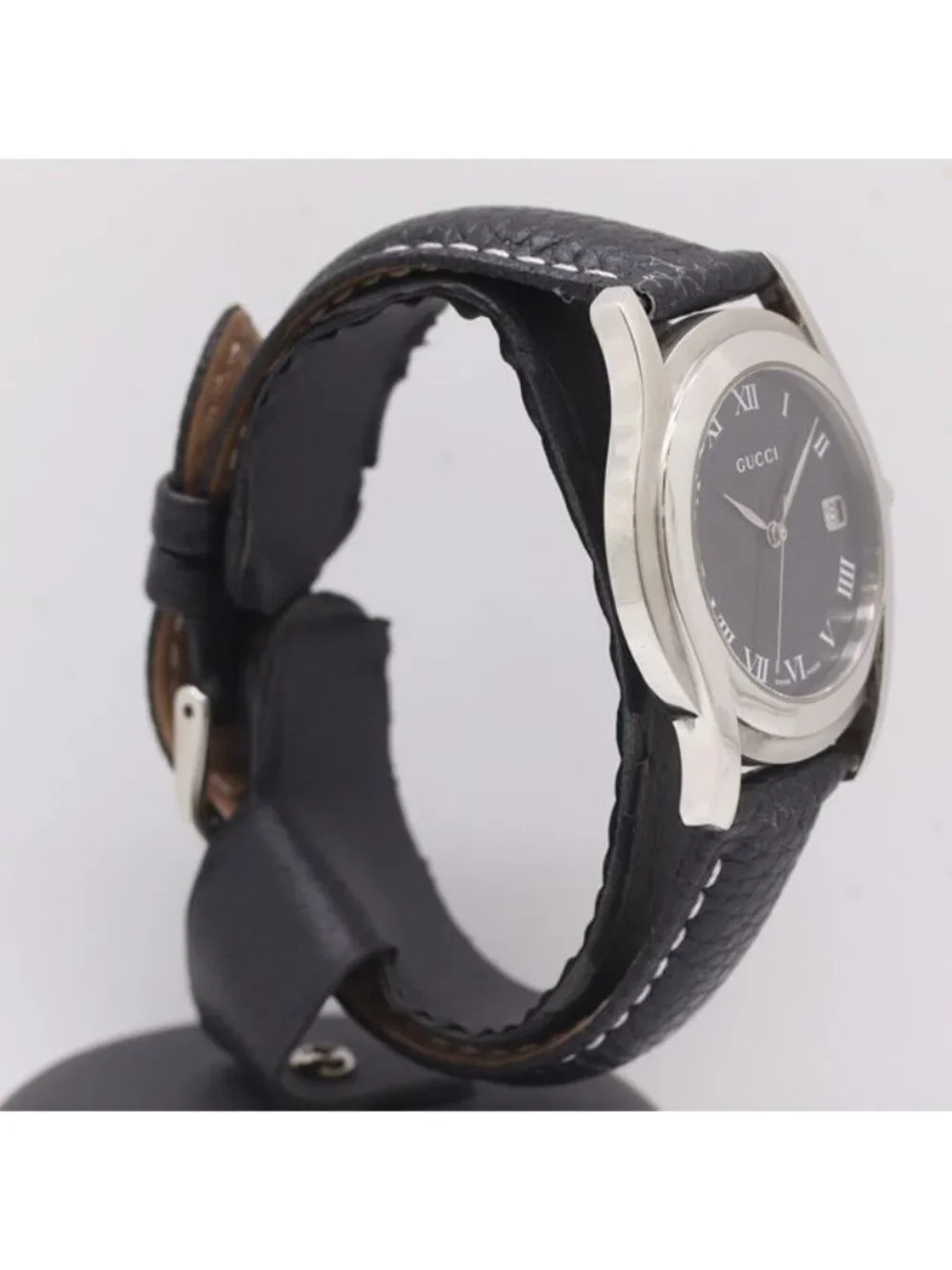 Gucci Quartz Date Black Dial Watch